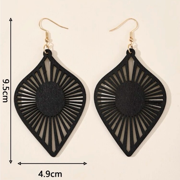 Black Bohemian Earrings - Picture 1 of 2